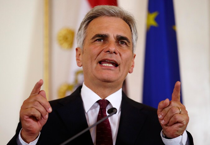 De Oostenrijkse bondskanselier Werner Faymann.