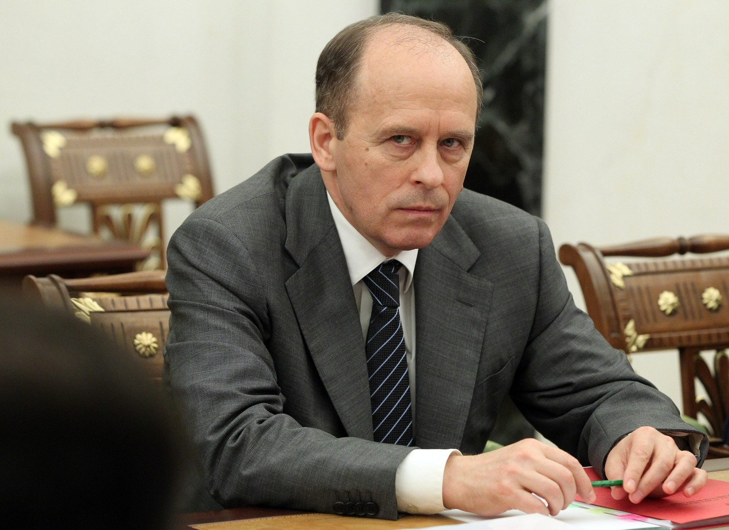 Aleksandr Bortnikov, chef van de binnenlandse geheime dienst FSB.