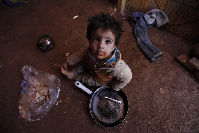 Een Syrische vluchteling in Libanon