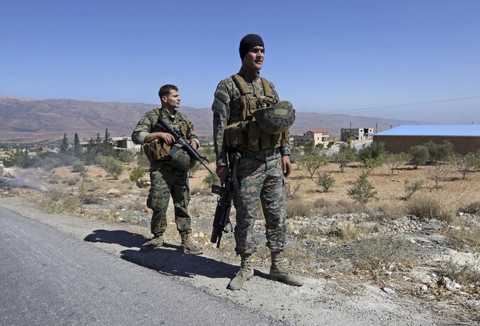 Archiefbeeld van Libanese militairen bij Arsal.