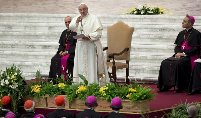 Paus Franciscus in Vaticaanstad.