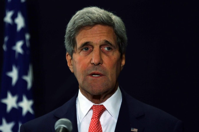 De Amerikaanse minister van Buitenlandse Zaken John Kerry.