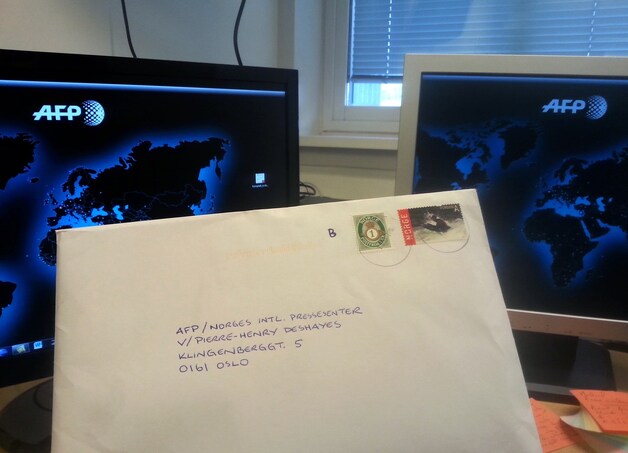 De bewuste brief aan het persagentschap AFP.