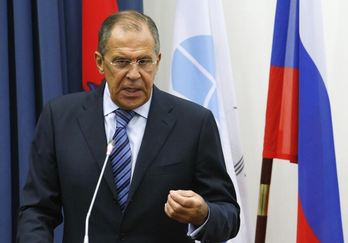 De Russische minister van Buitenlandse Zaken Sergej Lavrov.