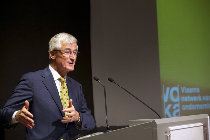 Geert Bourgeois gisteren op de VOKA-bijeenkomst.