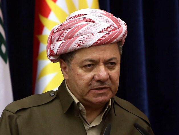 De Koerdische leider Massoed Barzani.