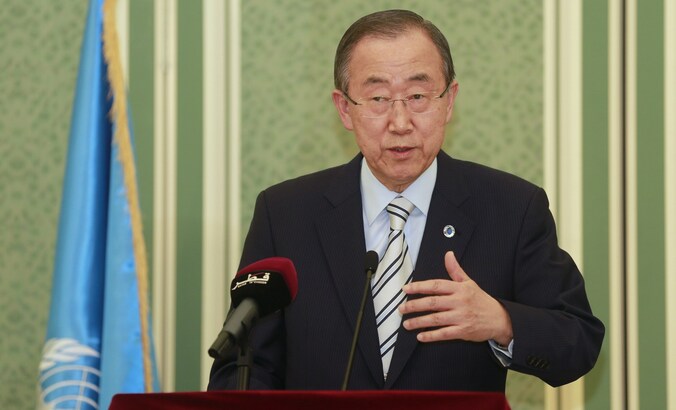 VN-secretaris-generaal Ban Ki-Moon.