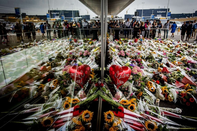Bloemenzee aan luchthaven Schiphol.