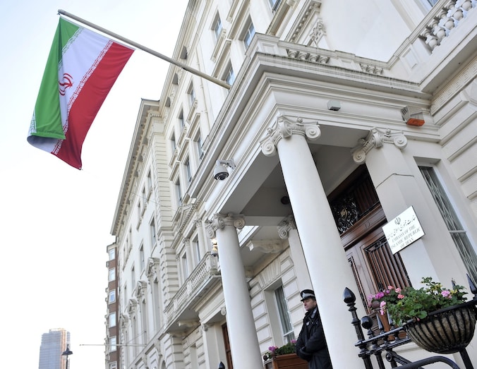 De Iraanse ambassade in Londen, in 2011.