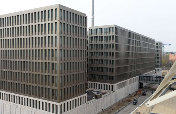 Het hoofdkantoor van de Bundesnachrichtendienst (BND) in Berlijn.