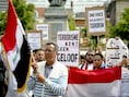 Vorig weekend kwamen moslims in de Nederlandse stad Den Haag de straat op om te demonstreren tegen de radicale strijders van de ISIS die delen van Irak en Syrië in handen hebben.