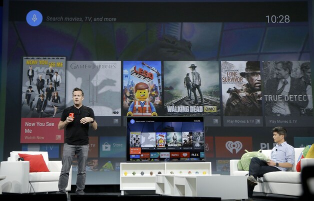 Dave Burke stelt Google TV voor.