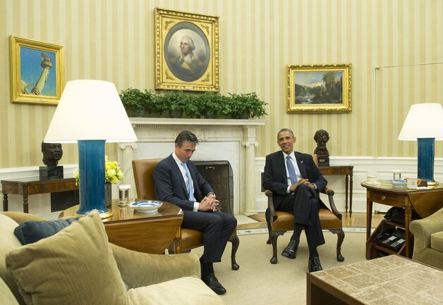 The Oval Office, het hoekloze kantoor van de Amerikaanse president.