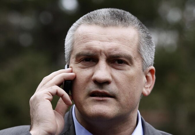 De premier van de Krim Sergei Aksjonov.