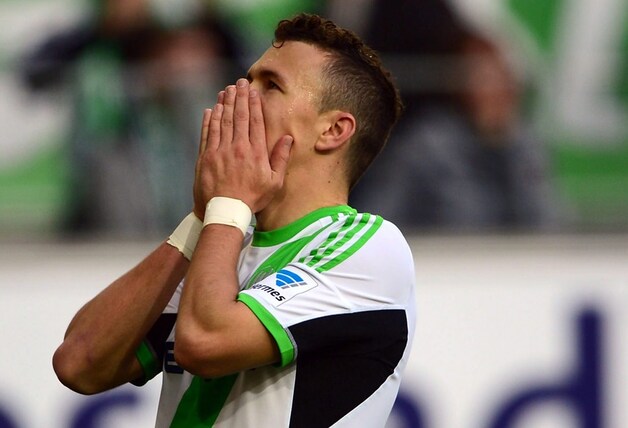 Ivan Perisic verbijt de ontgoocheling.