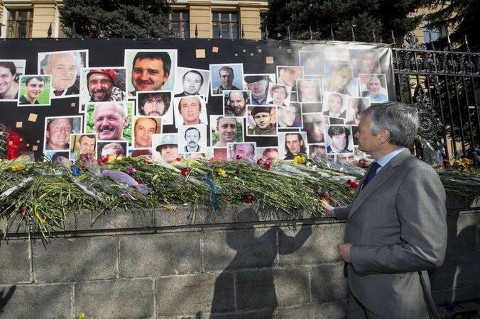 Buitenlandminister Didier Reynders (MR) was vandaag op werkbezoek in Kiev