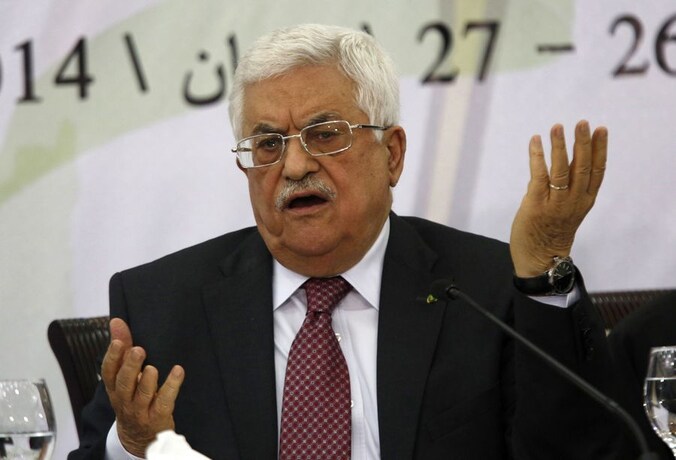 President Mahmoud Abbas, gisteren in Ramallah.