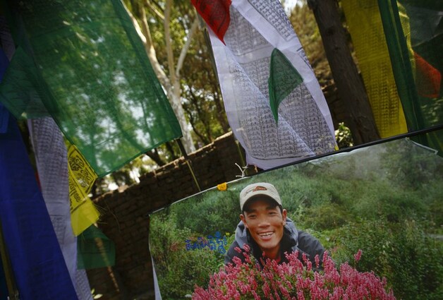 Eén van de dertien sherpa's die afgelopen vrijdag omkwamen bij de lawine op de Mount Everest.