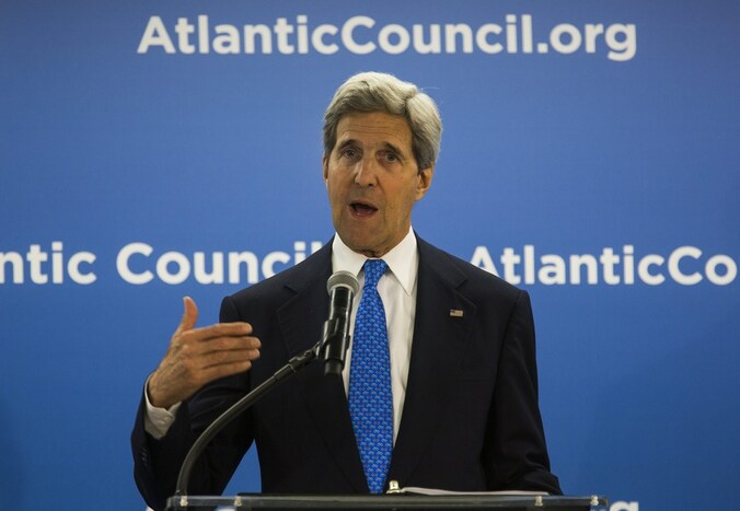 De Amerikaanse minister van Buitenlandse Zaken John Kerry.