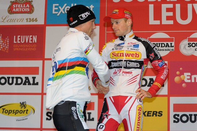 Pauwels en Nys op het podium.