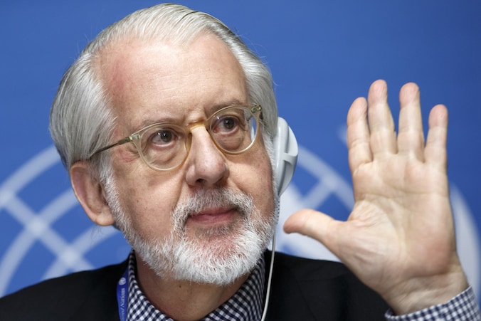 Paulo Sergio Pinheiro leidt de onderzoekscommissie.
