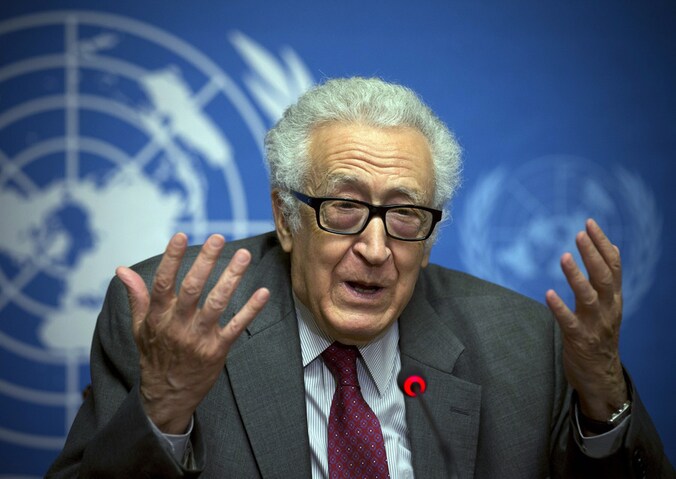 Algerijnse diplomaat Lakhdar Brahimi.