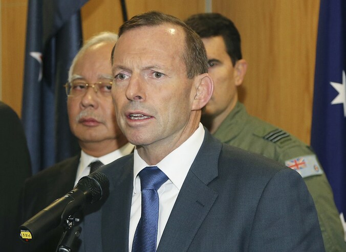 De Australische premier Tony Abbott verklaarde vandaag dat de positie van de zwarte doos bij benadering was vastgesteld.