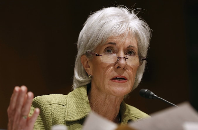 De Amerikaanse minister van Volksgezondheid, Kathleen Sebelius.
