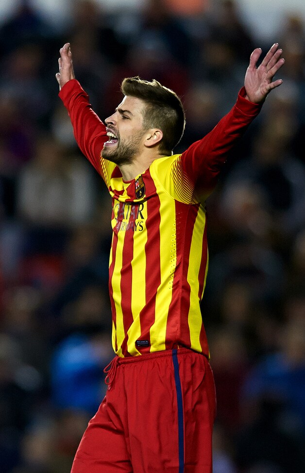 Piqué scoorde de enige goal voor Barça.