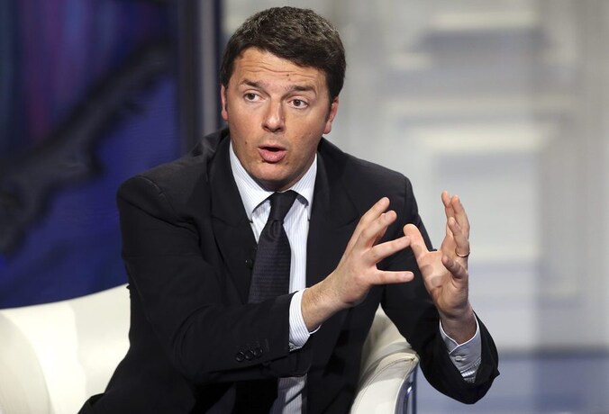 Matteo Renzi, leider van de PD en volgens velen de opvolger van Letta, indien die af zou treden als premier.