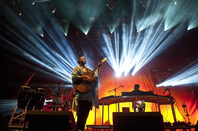 Basement Jaxx, vorig jaar op het Britse V Festival.