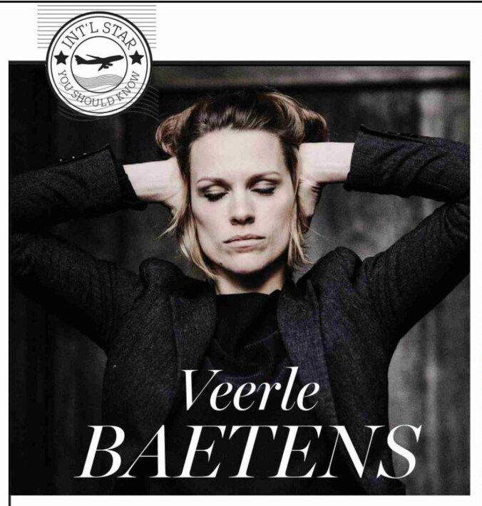 Onder het label 'Internationale ster die je moet kennen' prijkt Veerle Baetens in filmvakblad Variety.