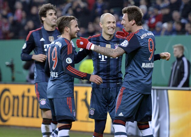Op Bayern München stond andermaal geen maat. HSV moest er met 0-5 aan geloven.