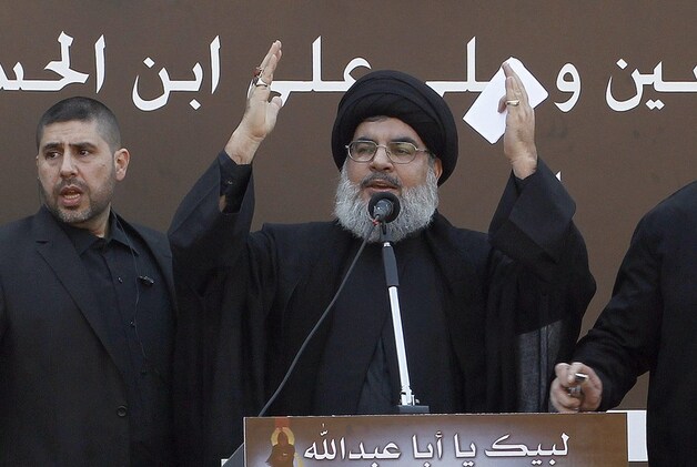 Hezbollah-leider Hassan Nasrallah.