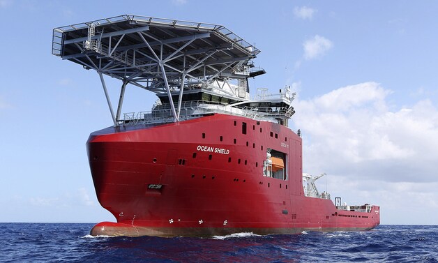 Het ADV (Austrialian Defence Vessel) Ocean Shield dat de signalen opving.