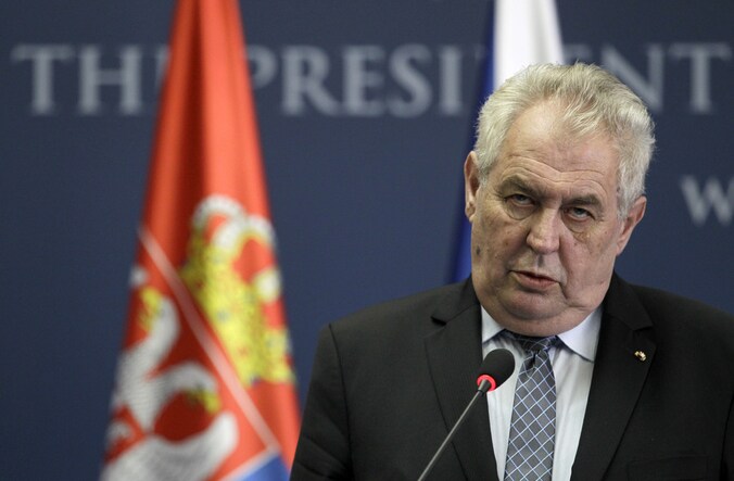 De Tsjechische president Milos Zeman.