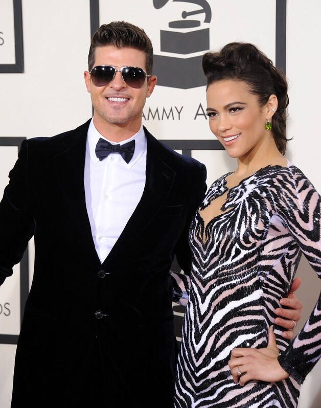 Robin Thicke en zijn vrouw, actrice Paula Patton.