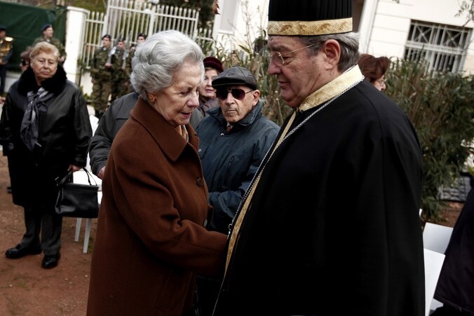 Herdenking in Athene van de Griekse joden die in de Tweede Wereldoorlog zijn omgekomen, 27 januari.