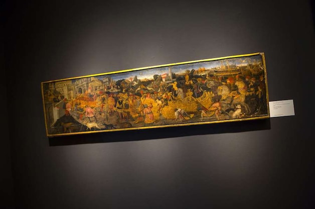 "De triomf van Marcus Furius Camillus" van de Italiaan Apollonio di Giovanni.