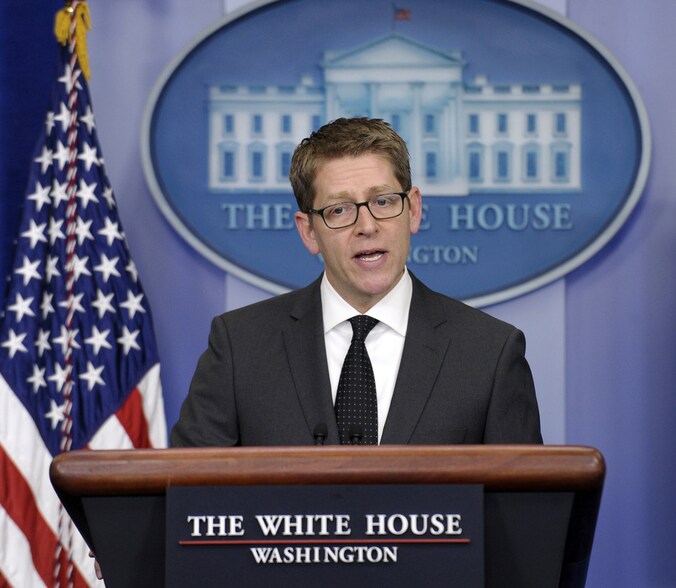 Woordvoerder van het Witte Huis Jay Carney.