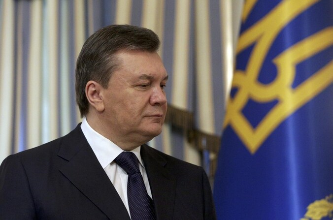 De afgezette president Janoekovitsj.