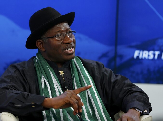 President Goodluck Jonathan van Nigeria.