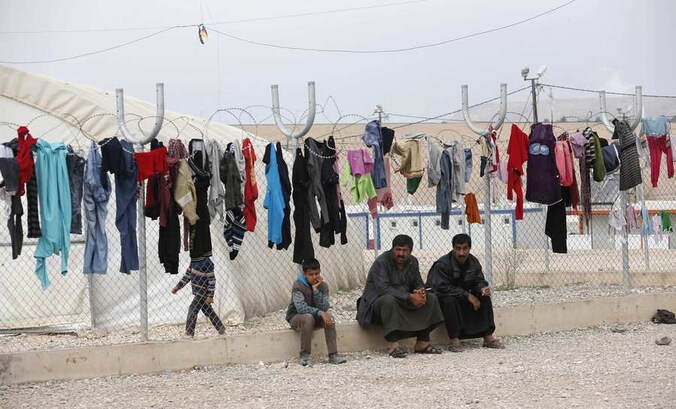 Een vluchtelingenkamp aan de Turks-Syrische grens.