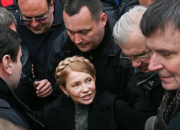 Oud-premier Joelia Timosjenko wordt vrijgelaten.