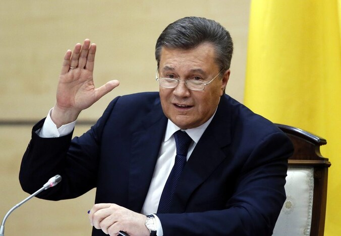 De afgezette president Viktor Janoekovitsj.