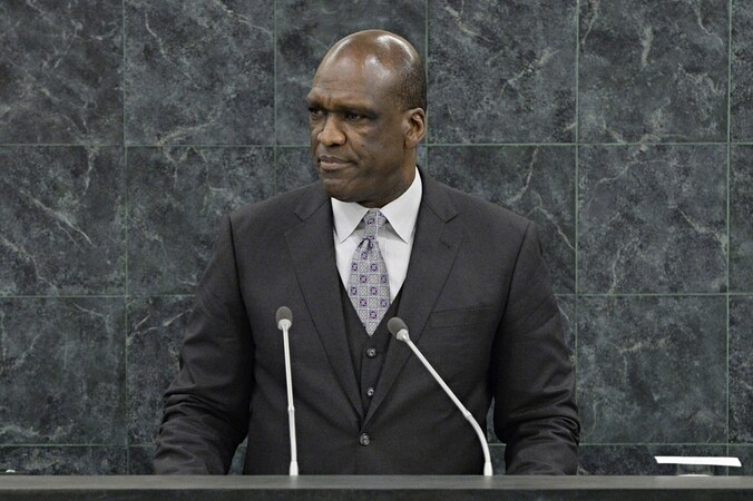 John Ashe, voorzitter van de algemene vergadering van de VN.