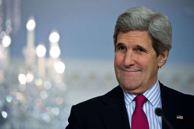 De Amerikaanse minister van Buitenlandse Zaken John Kerry.