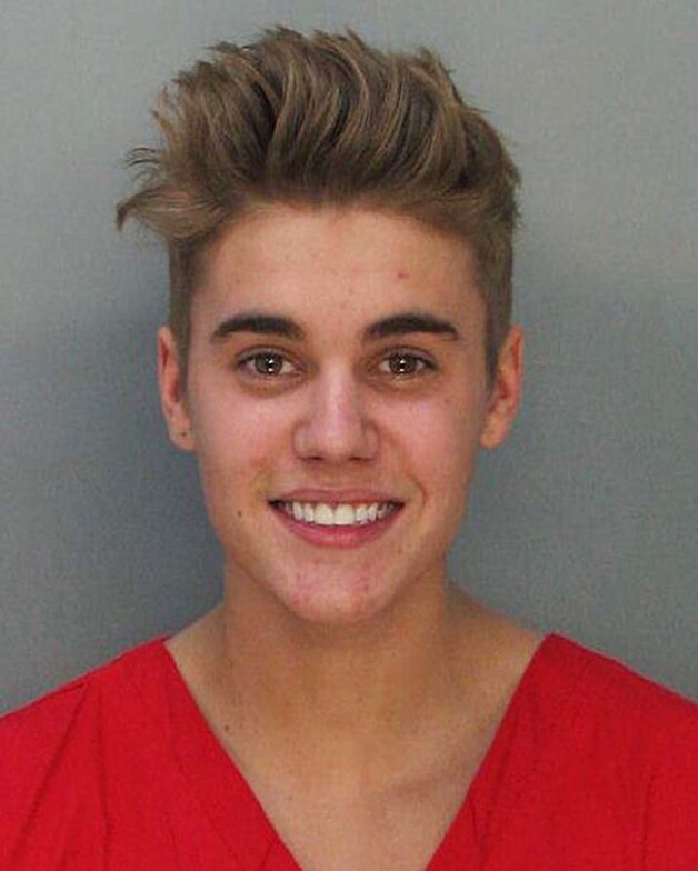 Mugshot van Justin Bieber.