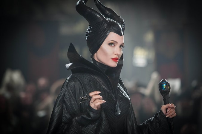 Angelina Jolie in 'Maleficent', de fantasyfilm in 3D die is geïnspireerd op Doornroosje.