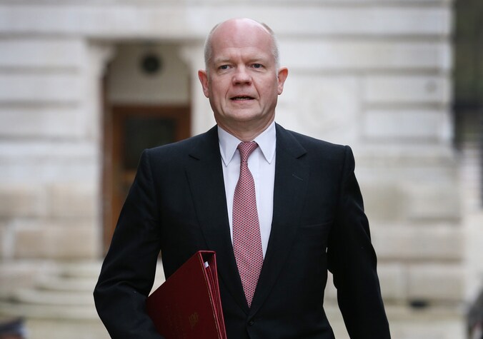 De Britse minister van Buitenlandse Zaken William Hague.